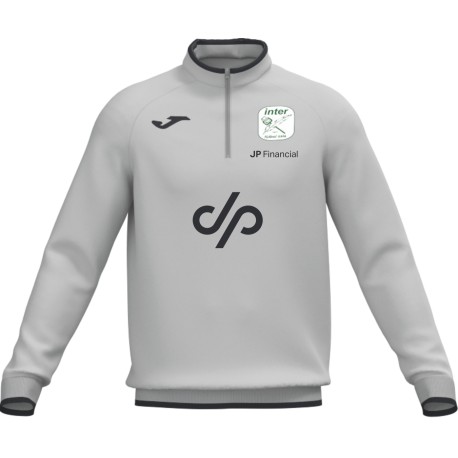 SUDADERA OFICIAL INTER JP FINANCIAL ENTRENADOR GRIS 26/27